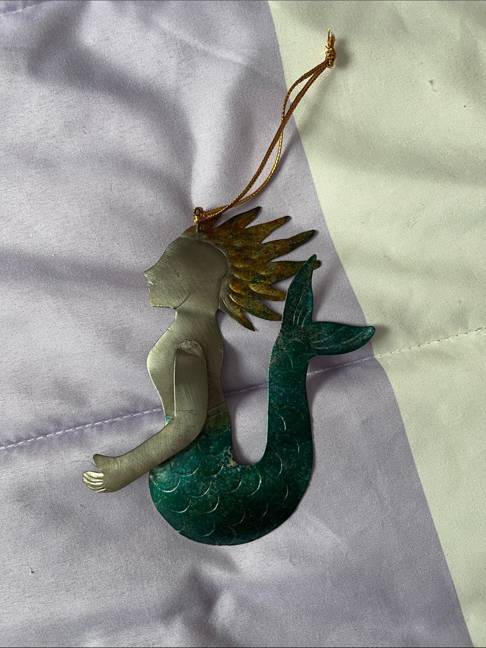 Mermaid Metal Ornament